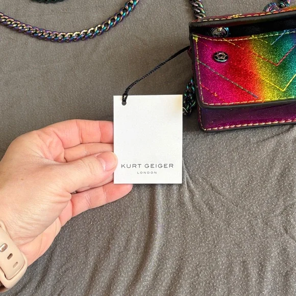 Kurt Geiger Multicolor Quilted Crossbody Bag - Picture 2 of 5